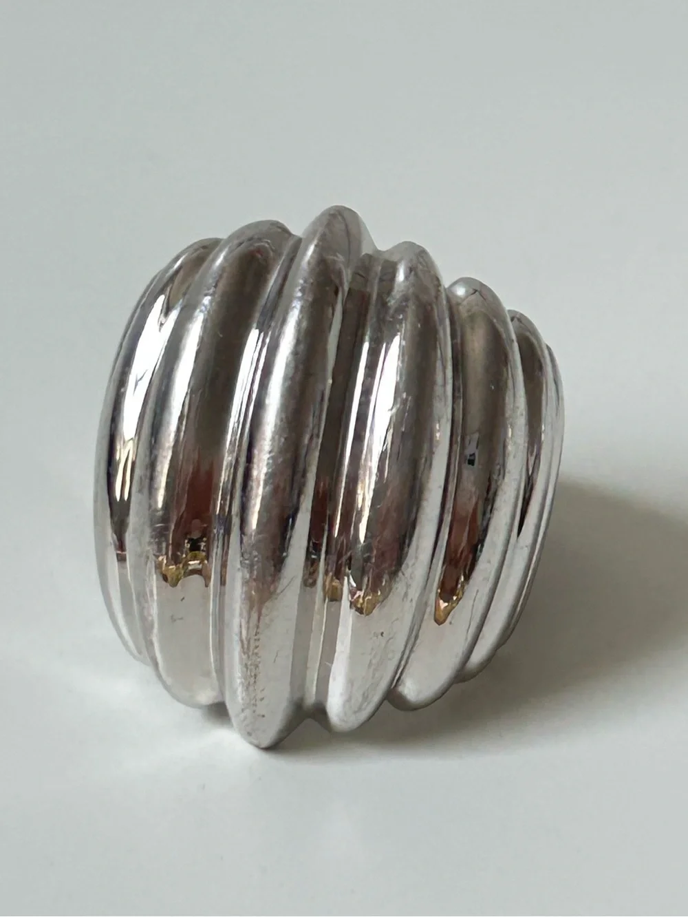 Gold & Silver Costume 2pc Ring Set